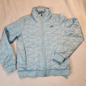 Blue Under Armour Women's ColdGear Reactor Performance Jacket Womens Size Medium